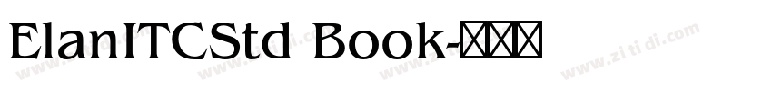 ElanITCStd Book字体转换